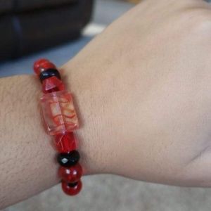 Red and black bracelet